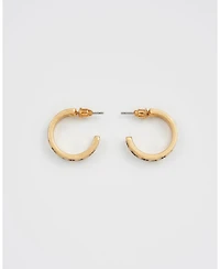 Fable England Nightshade Gold Hoop Earrings