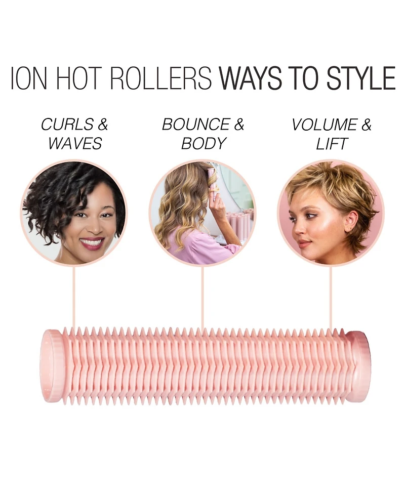 Calista Ion Long Hot Rollers and Claw Clips Set