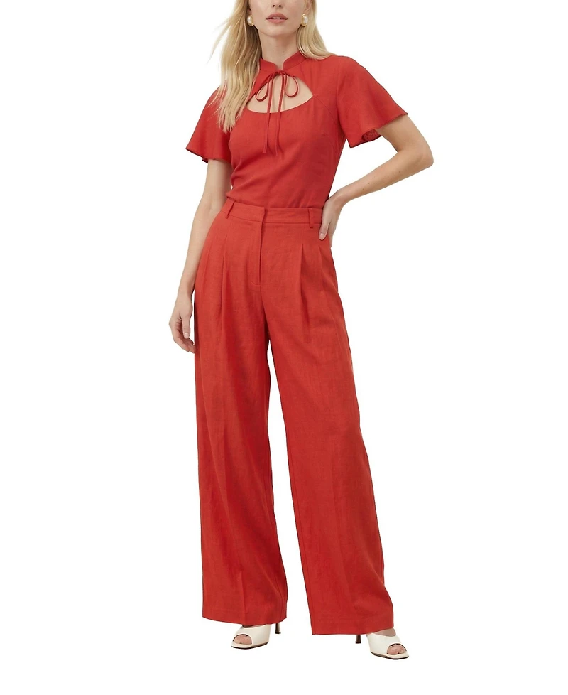 Lily and Lionel London Women's Camille Flutter Sleeve Top