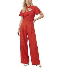 Lily and Lionel London Women's Camille Flutter Sleeve Top