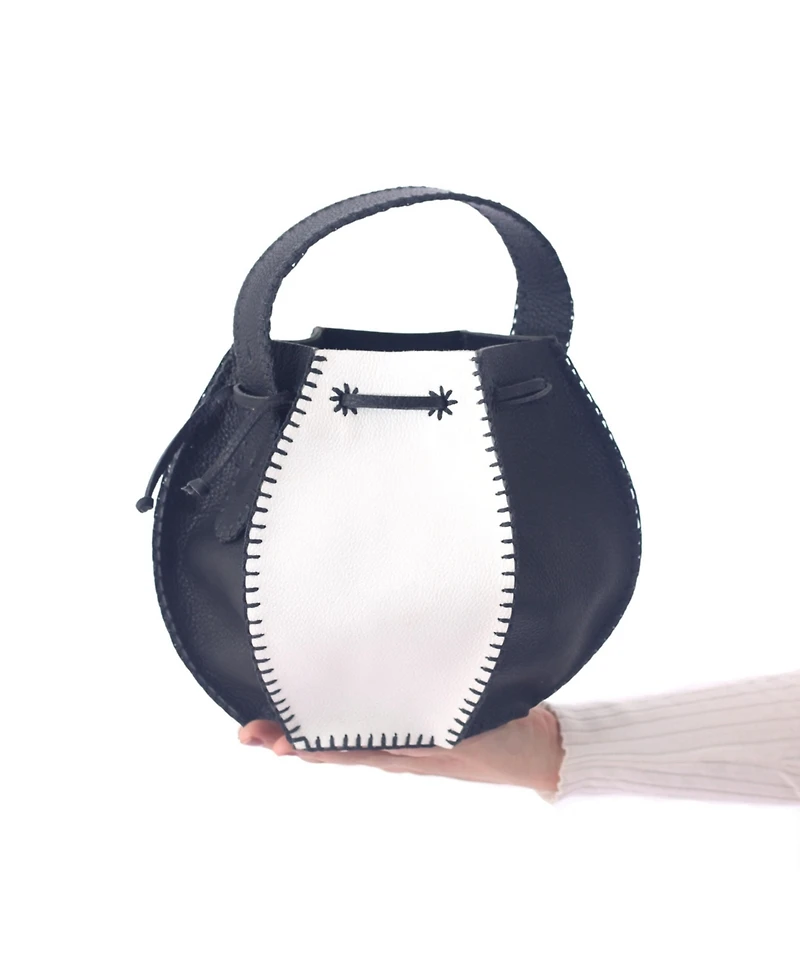 Carlos Falchi Bucket Leather Bag