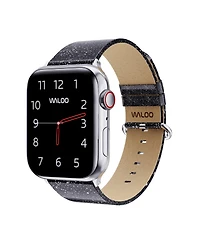 Waloo 2 Pack Leather Bling & Shiny Brilliance Replacement Band for Apple Watch
