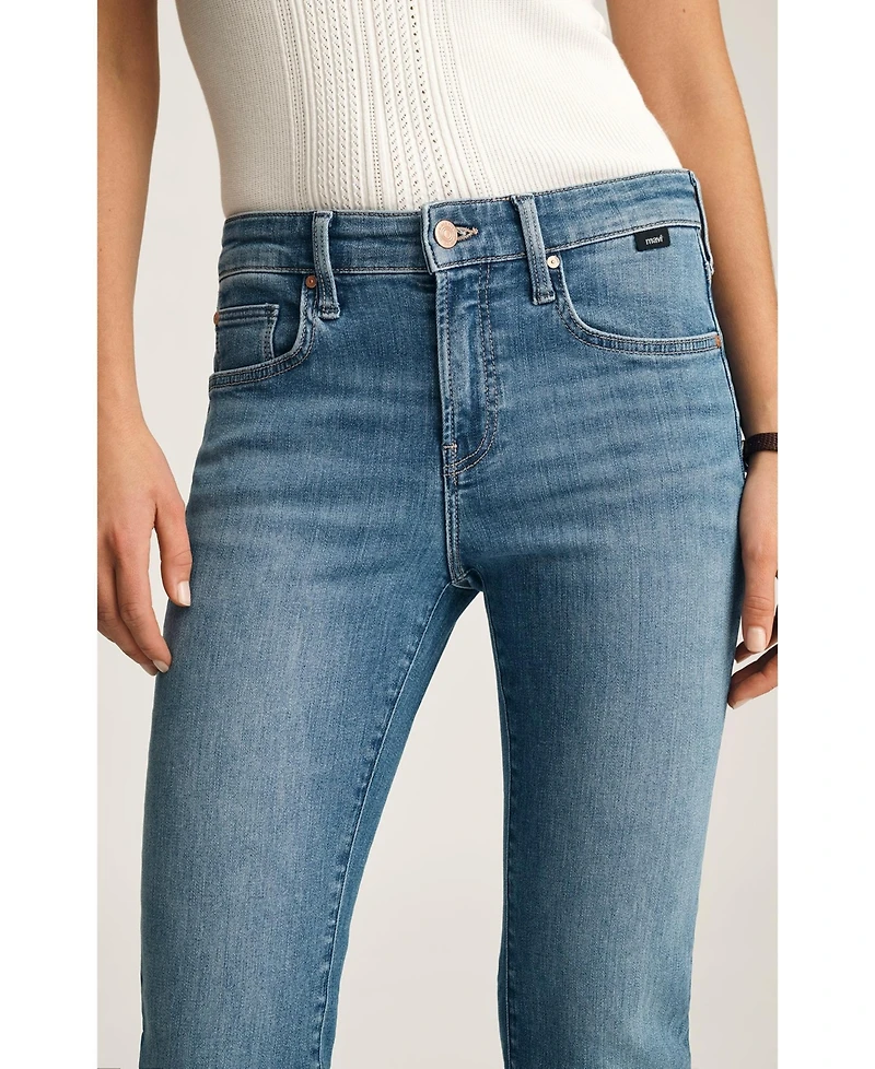 Mavi Jeans Women's Vicky Mid Rise Bootcut Blue Brushed Flex