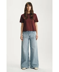Mavi Jeans Women's Christine High Rise Wide Leg Light Classic Denim