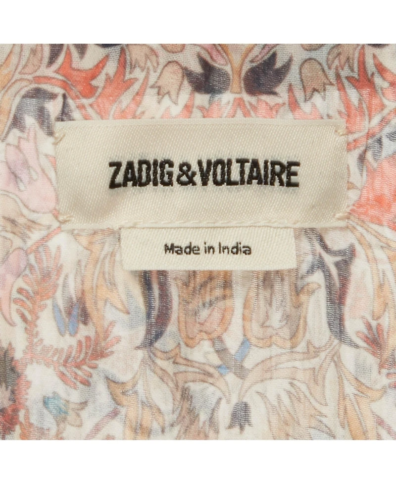 Pre-Owned Zadig & Voltaire Women's Floral Print Bow Tie Mini Dress