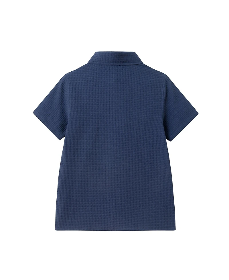 Andy and Evan Big Boys Basket Weave Buttondown Shirt