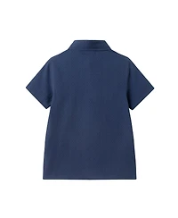 Andy and Evan Big Boys Basket Weave Buttondown Shirt