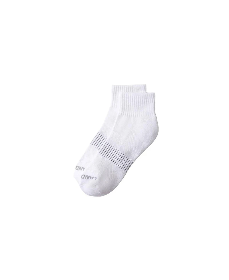 Lands' End Men's Men s 3-Pack Half Cushion Sport Quarter Socks