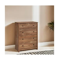 Starlight Canyon Home 4-Drawer Bedroom Chest for Clothing Storage with Simple Design