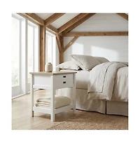 Starlight Canyon Home Soft Finish Nightstand with Coastal Cottage and Modern Farmhouse Style