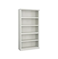 Starlight Canyon Home White storage bookcase with spacious shelves and modern design