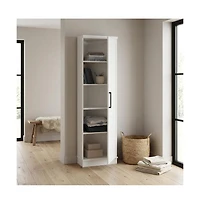 Starlight Canyon Home White Storage Cabinet With Soft Finish And Contemporary Style