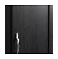 Starlight Canyon Home Black Oak Finish Storage Cabinet With Transitional Style, Rectangular Design