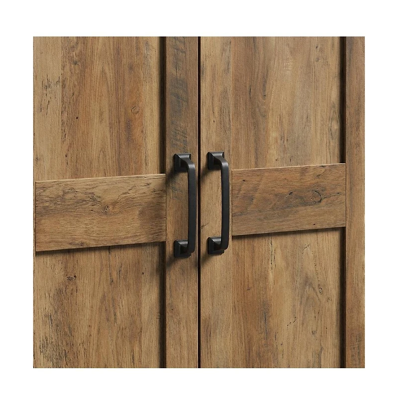 Starlight Canyon Home Rustic Pine Finish Storage Cabinet With Country Style And Sturdy Construction