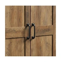 Starlight Canyon Home Rustic Pine Finish Storage Cabinet With Country Style And Sturdy Construction