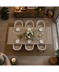 gaomon Modern 71-Inch Kitchen Dining Table for 6-8 People Family Use, for Kitchen