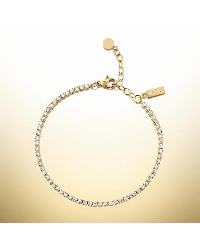 Vincero Women's Tennis Bracelet - 14K Gold