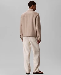 Calvin Klein Men's Linen Lyocell Blend Shirt Jacket