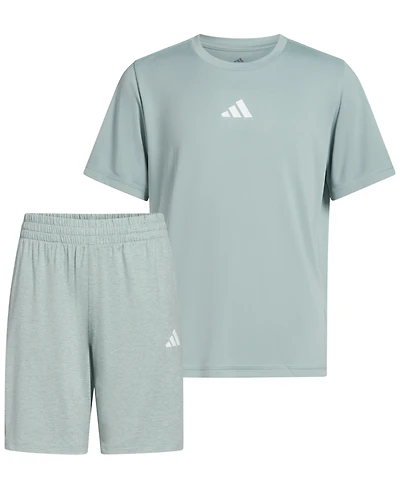 adidas Boys' 8-16 Short-Sleeve T-Shirt and Shorts, 2-Piece Set