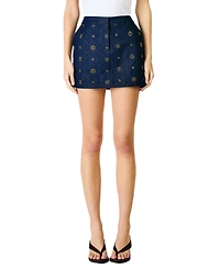 Line & Dot Women's Attina Beaded Mini Skirt