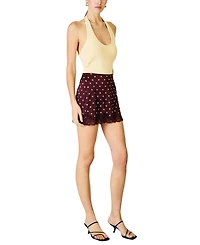 Line & Dot Women's Raye Polka Mini Skirt