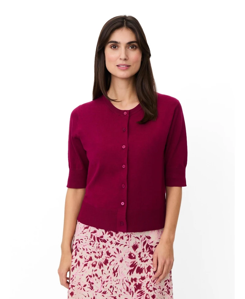 Masai Copenhagen Women's Malopus Half-Sleeve Knitted Cardigan