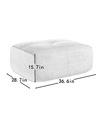 sumyeg Hamlet Corner Sofa with Pillows and Corduroy Upholstery for Living Room