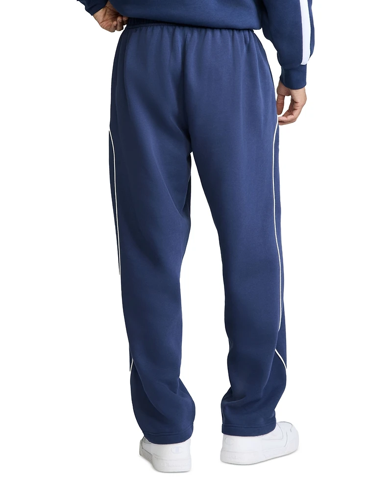 Champion Men's Piped Open Bottom Relaxed-Fit Pants