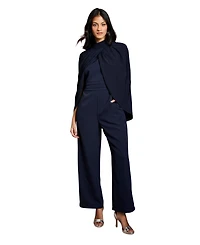 Coast Women's High Neck Cape Wide Leg Jumpsuit