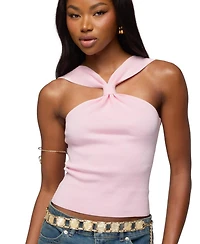 Edikted Women's Kerren Knotted Knit Top