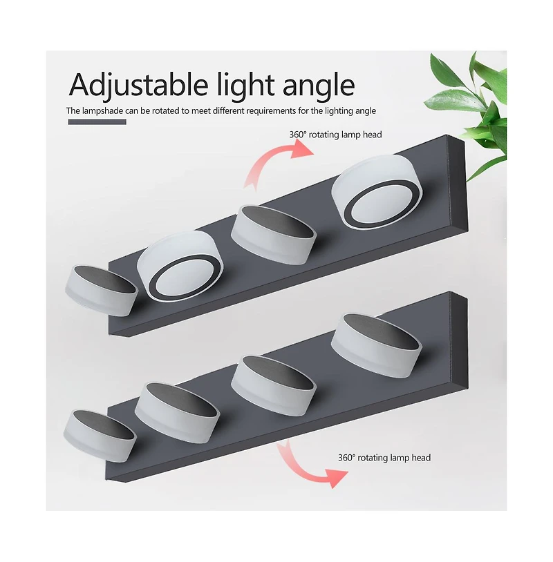 Midola 29" Modern 4-Light Led Vanity Light, Sleek Bathroom Wall Light Fixture for Mirror, Shower, and Bathroom Decor