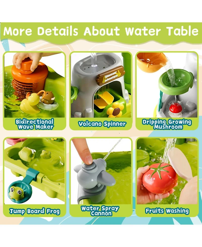 Gnuadz Water Table Pump Play Sink Sensory Beach Pool Fishing set