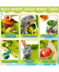 Gnuadz Water Table Pump Play Sink Sensory Beach Pool Fishing set