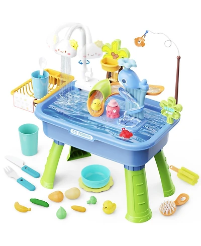 Gnuadz Water Table Electric Pump Sand Play Sink Sensory Summer