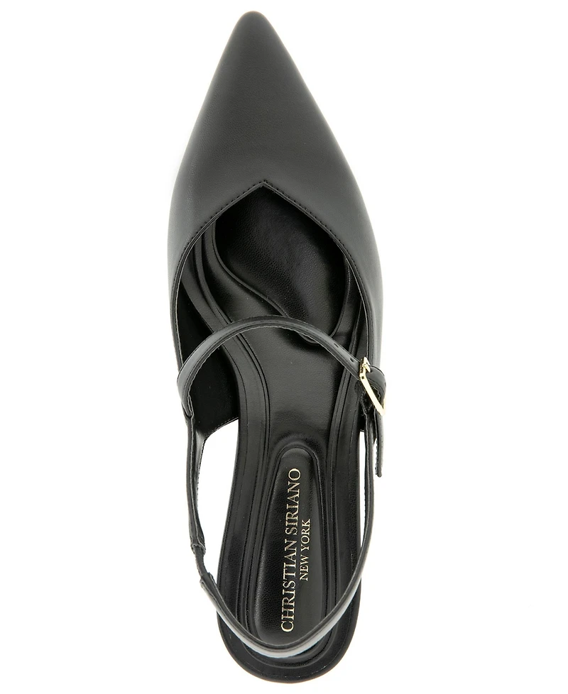 Christian Siriano Women's Daray Kitten Heel Sling Back Pump
