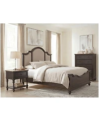 Mandeville 3pc Bedroom Set (Upholstered King Bed + Drawer Chest 1-Drawer Nightstand)