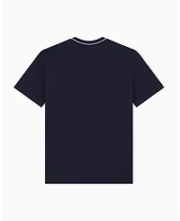 A|X Armani Exchange Men's Short Sleeve Neck Piping Badge logo Regular Fit T-Shirt