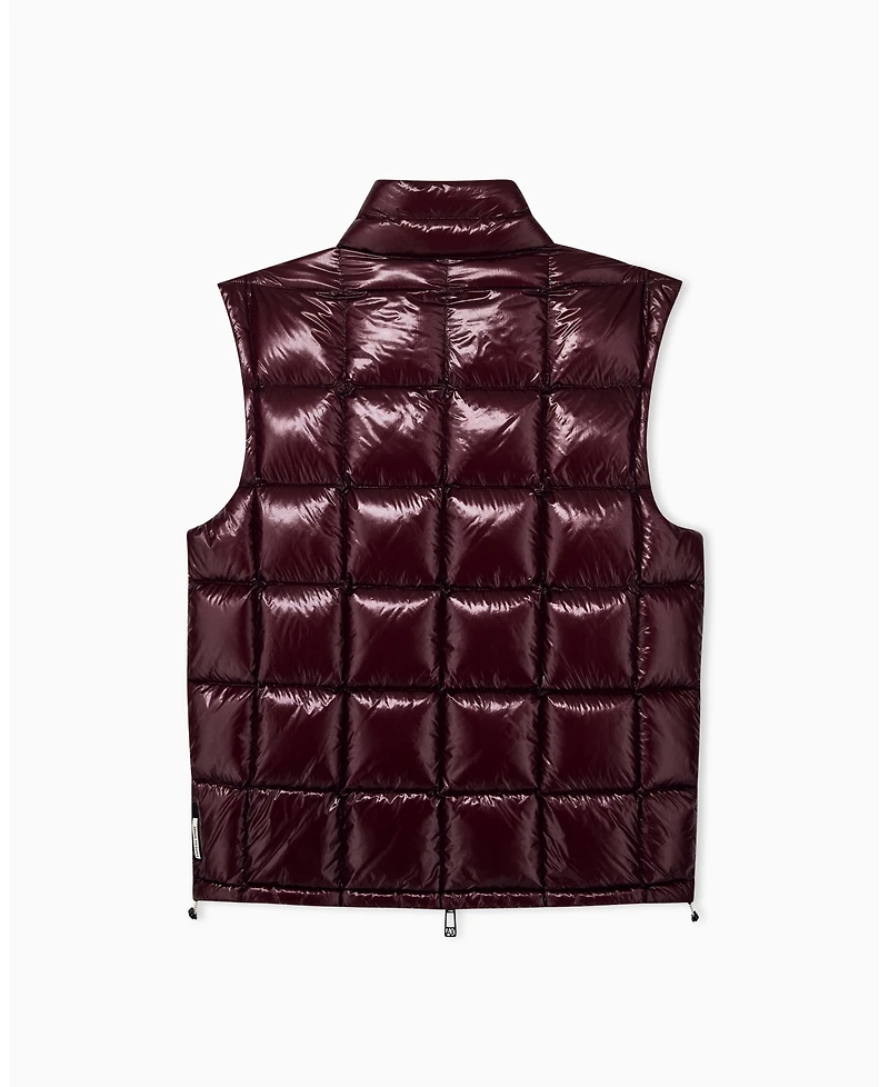 A|X Armani Exchange Men's Nylon Metallic Shine Down Vest