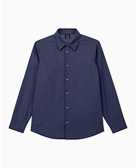 A|X Armani Exchange Men's Cotton Jacquard Woven Shirt
