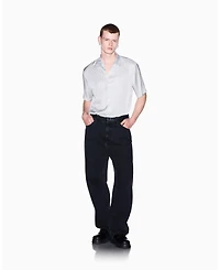 A|X Armani Exchange Men's Viscose All Over Logo Woven Shirt