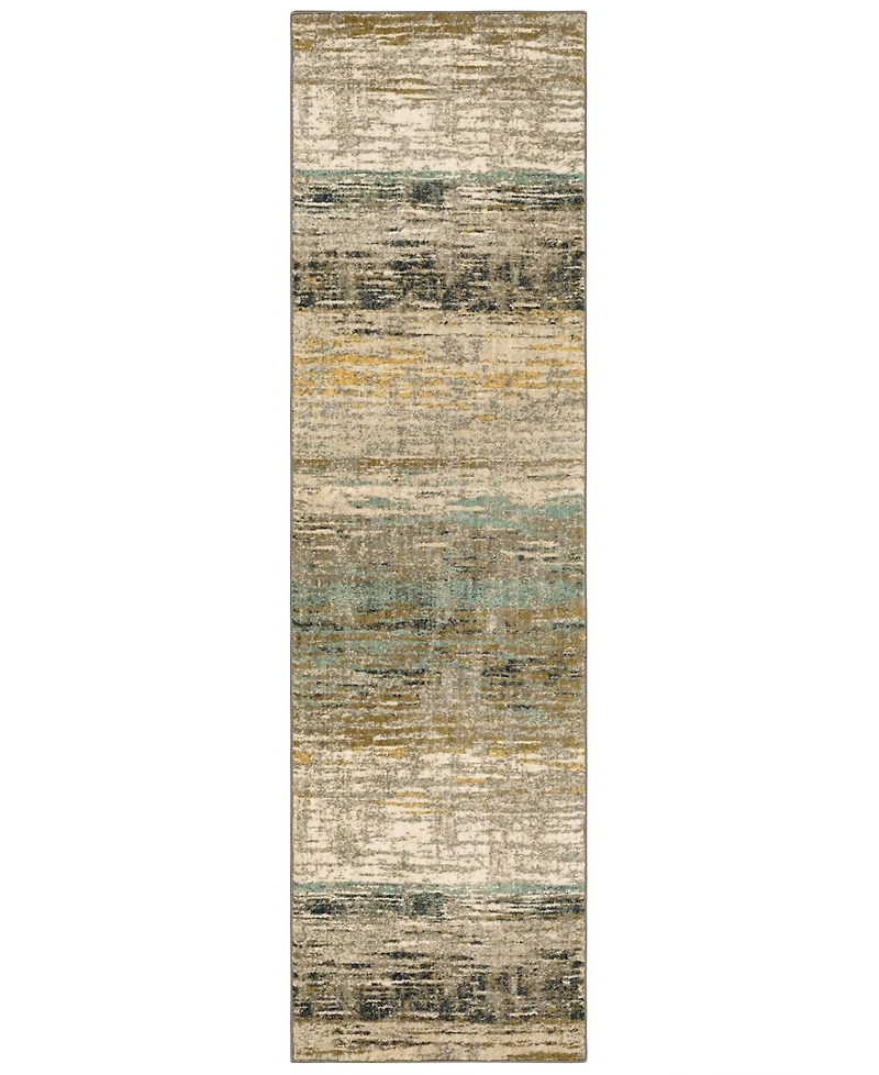 Closeout! Scott Living Artisan Diffuse Bronze 2'4" x 7'10" Runner Rug