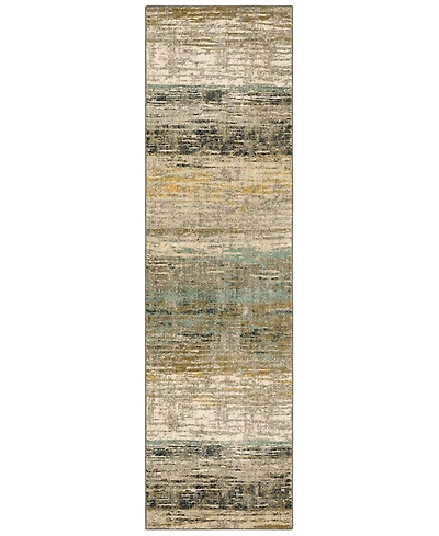 Closeout! Scott Living Artisan Diffuse Bronze 2'4" x 7'10" Runner Rug