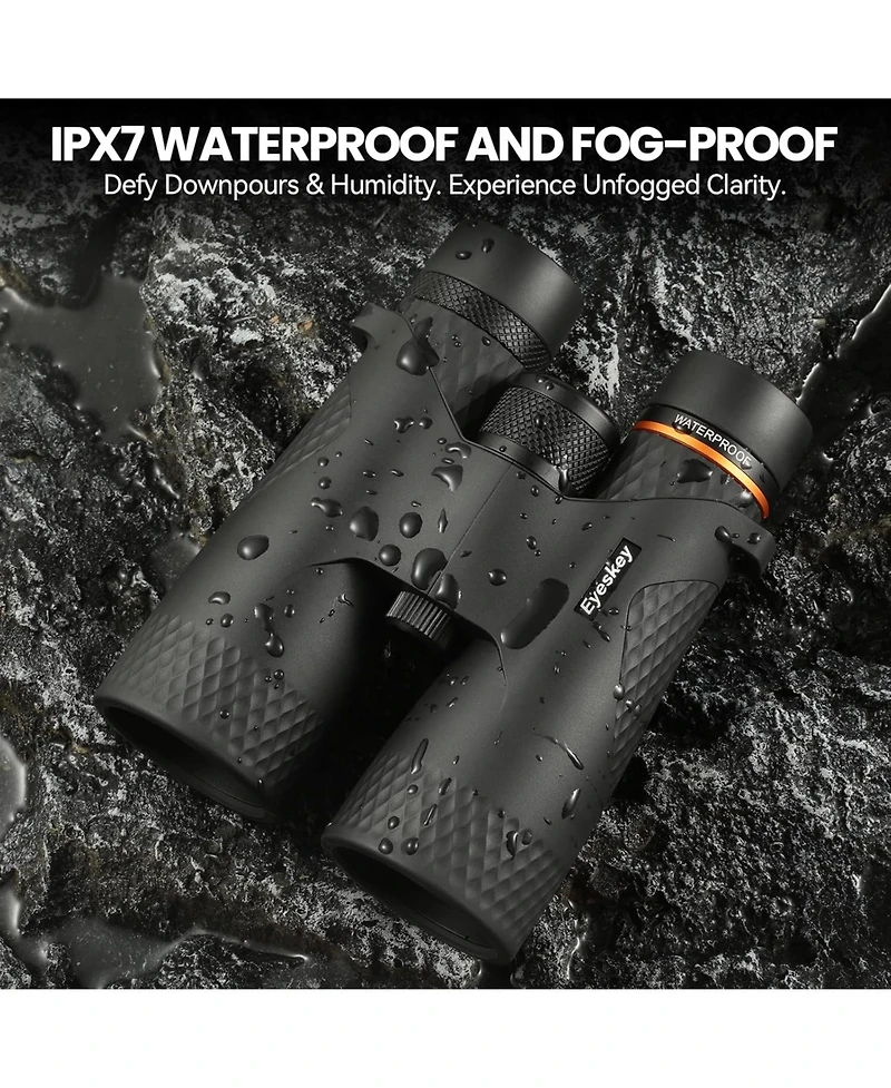 Neewer 10x42 Waterproof Binoculars with Ed Glass and Phone Adapter
