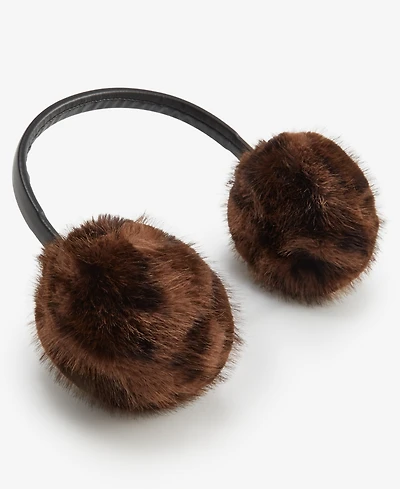 I.n.c. International Concepts Women's Leopard-Print Faux-Fur Earmuffs, Macy's Exclusive