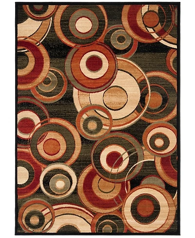 Safavieh Lyndhurst LNH225 Black and Multi 5'3" x 7'6" Area Rug
