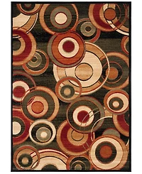 Safavieh Lyndhurst LNH225 Black and Multi 5'3" x 7'6" Area Rug