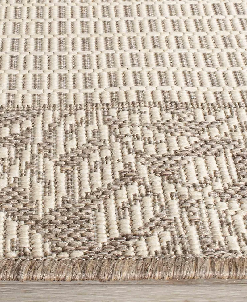 Safavieh Courtyard CY0727 Natural and Brown 5'3" x 7'7" Outdoor Area Rug