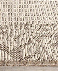 Safavieh Courtyard CY0727 Natural and Brown 5'3" x 7'7" Outdoor Area Rug