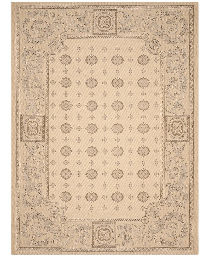 Safavieh Courtyard CY1356 Natural and Brown 8' x 11' Outdoor Area Rug