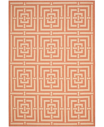 Safavieh Courtyard CY6937 Terracotta and Cream 5'3" x 7'7" Outdoor Area Rug